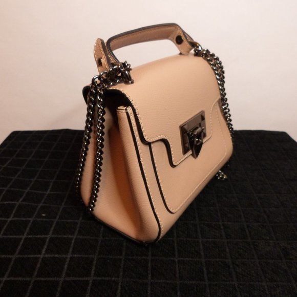 Crossbody Bag Vera Pelle Light Tan Leather Satchel Made in Italy - Picture 5 of 5